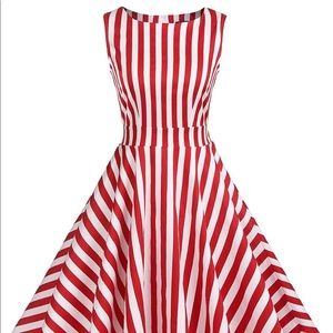 Vintage Floral Spring Garden Cocktail Dress